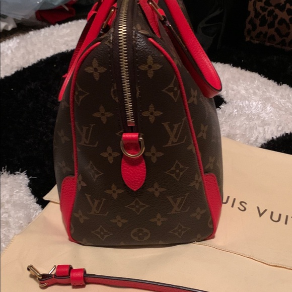 ♥️ AUTHENTIC Louis Vuitton Red Retiro NM ♥️ - Picture 4 of 15